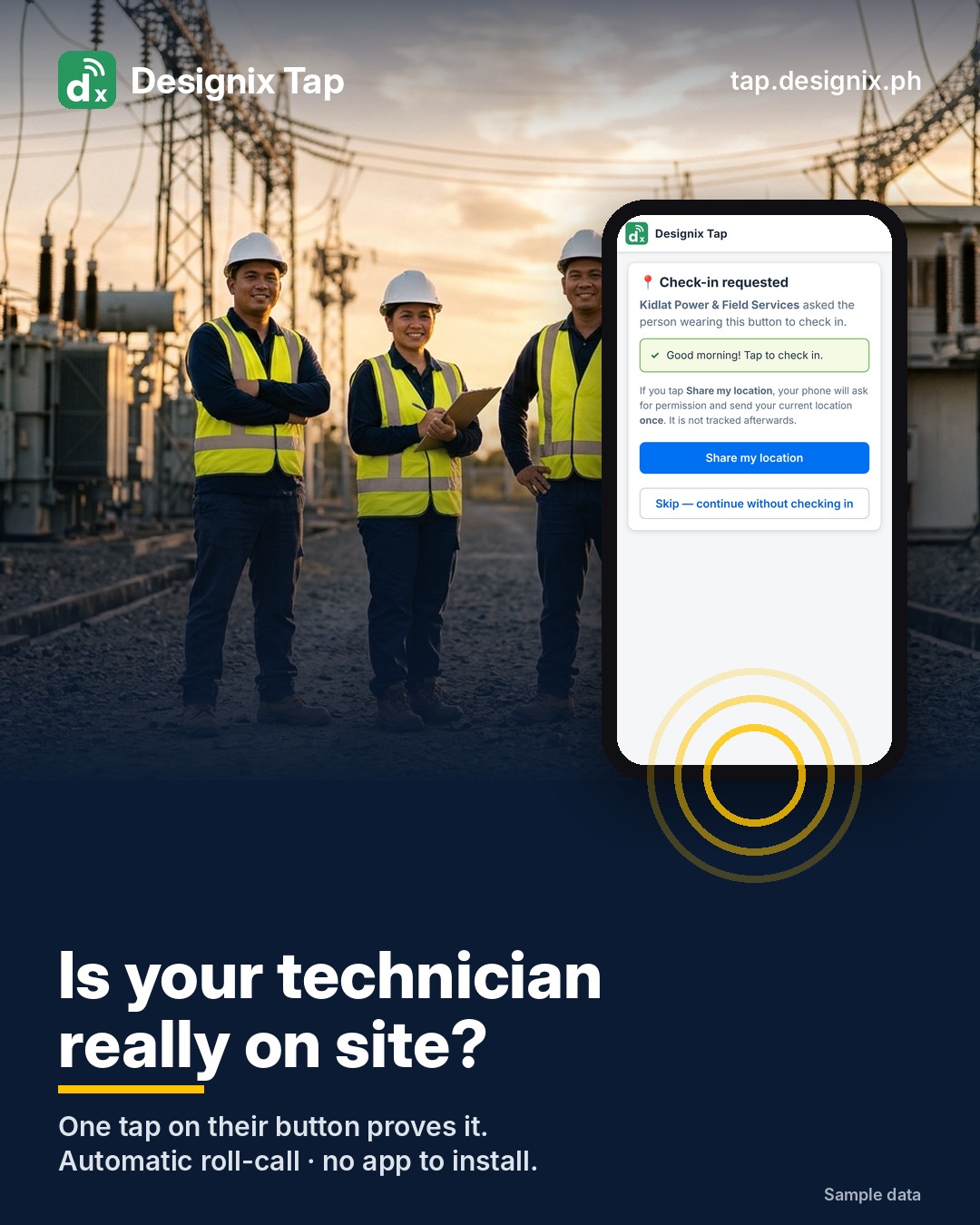 Designix Tags campaign — Field service